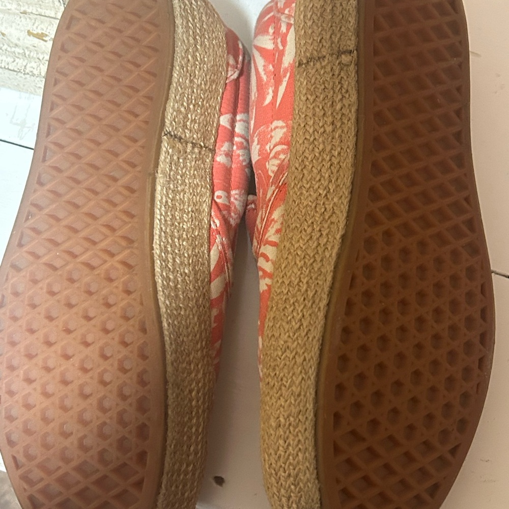 Vans Coral Floral Slip-On Sneakers shoes sz 8 floral - Picture 4 of 5